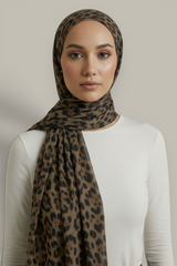 Abstract Leopard Modal Hijab - 3 Colors