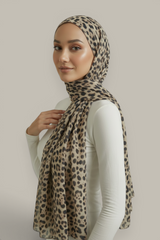 Abstract Leopard Modal Hijab - 3 Colors
