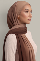 Pleated Chiffon Gradient Hijab - 11 Colors