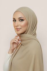 Ribbed Bamboo Jersey Hijab - 14 Colors
