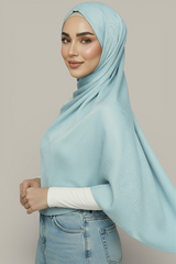 Satin Crinkle Hijab - 20 Colors