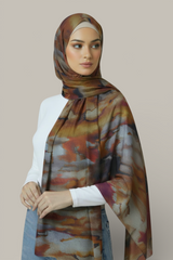 100% Modal Waterink Hijab - 4 Colors