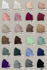 Bamboo Jersey Hijab Tie Back Undercap