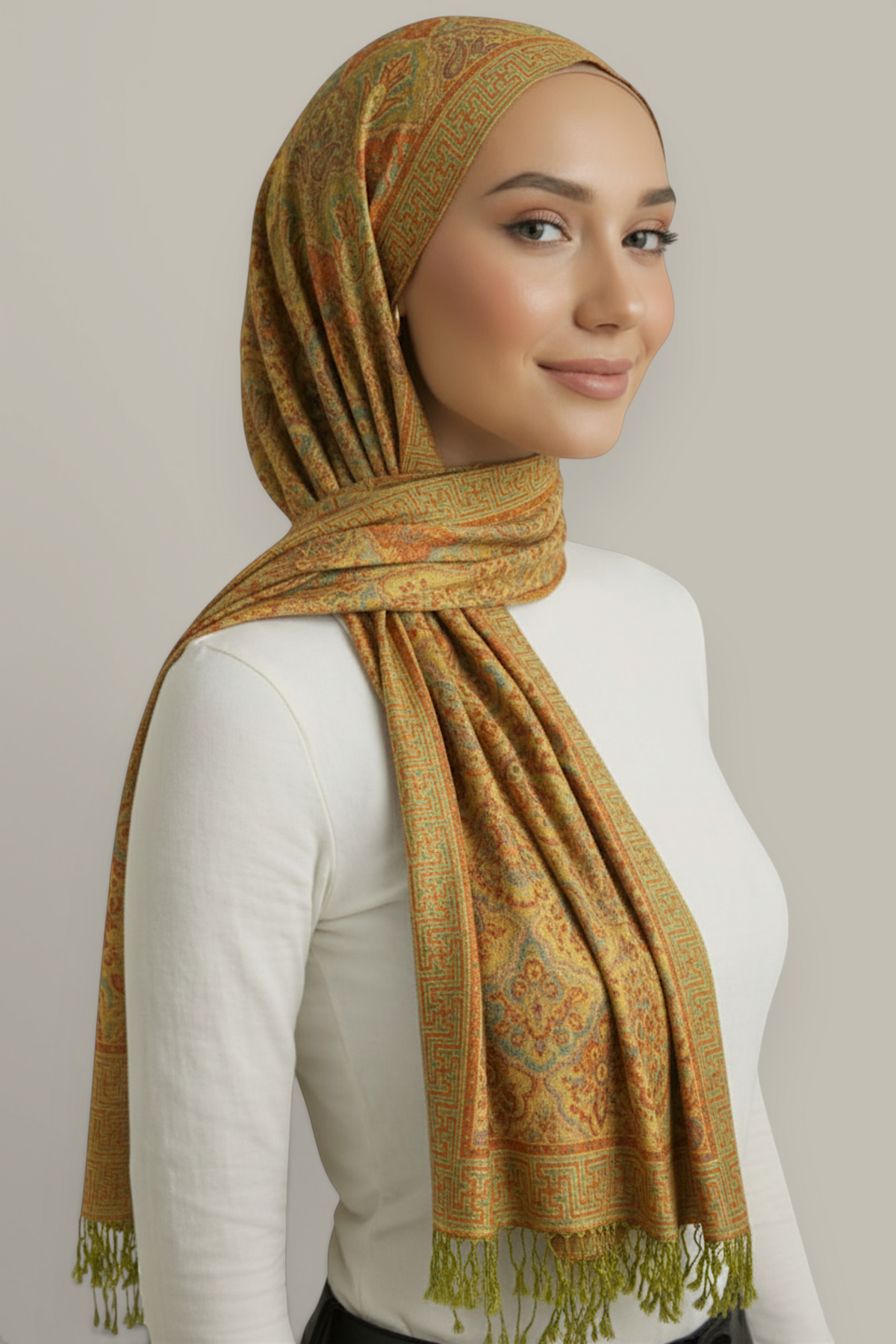 Luxe Shell Pashmina Hijab Scarf - 8 Colors