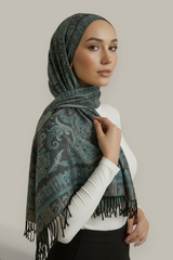 Luxe Paisley Pashmina Hijab Scarf - 8 Colors