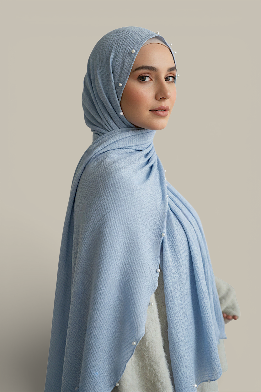 Pearl Crinkle Hijab - 17 Colors
