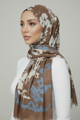 Bold Tie-Dye Modal Blend Hijab Scarf