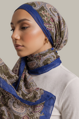 Luxe Small Paisley Pashmina Modal Hijab Scarf - 5 Colors