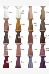 Plain Chiffon Hijab - 36 Colors
