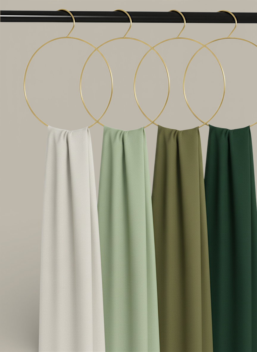 Large Round Gold Hijab Scarf Hanger