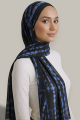 Abstract Ink Modal Hijab Scarf