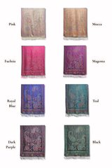 Luxe Paisley Pashmina Hijab Scarf - 8 Colors