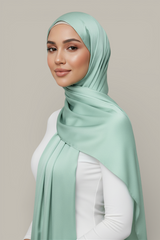 Plain Silky Hijab - 20 Colors