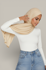 Fine Stretch Jersey Hijab - 20 Colors