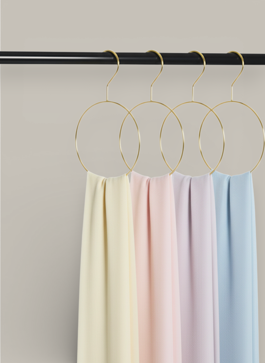 Small Round Gold Hijab Scarf Hanger