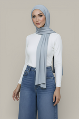Ribbed Bamboo Jersey Hijab - 14 Colors